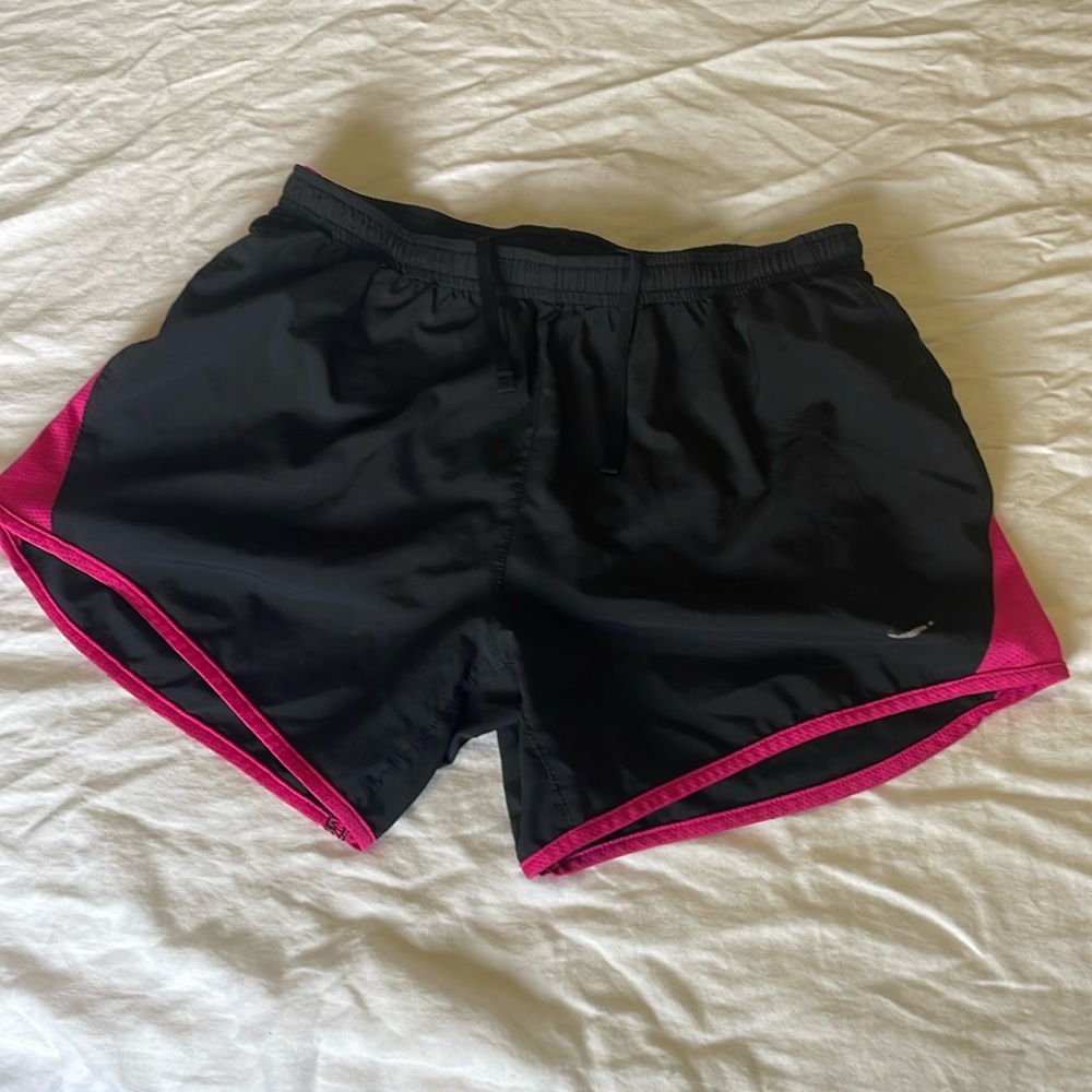 Pink and Black Dri-Fit Nike shorts